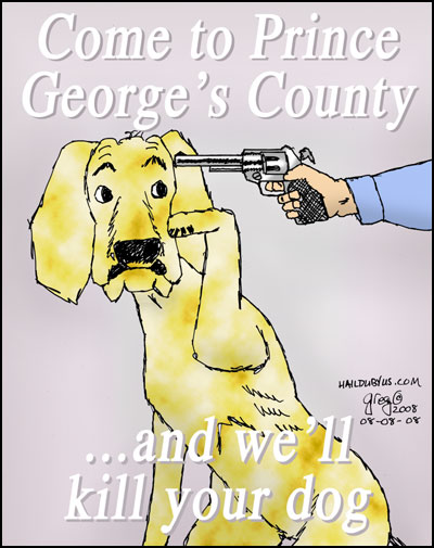 GUN HAPPY PG COUNTY COPS SHOOT THE DOGS