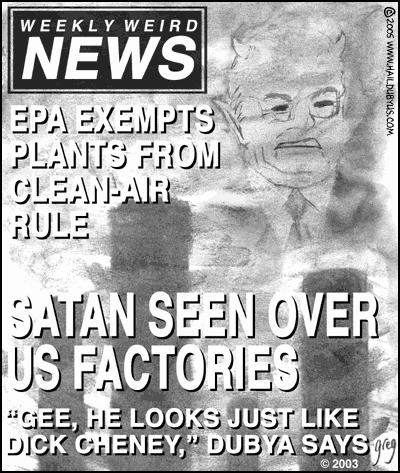 Satan Seen Over US Factories